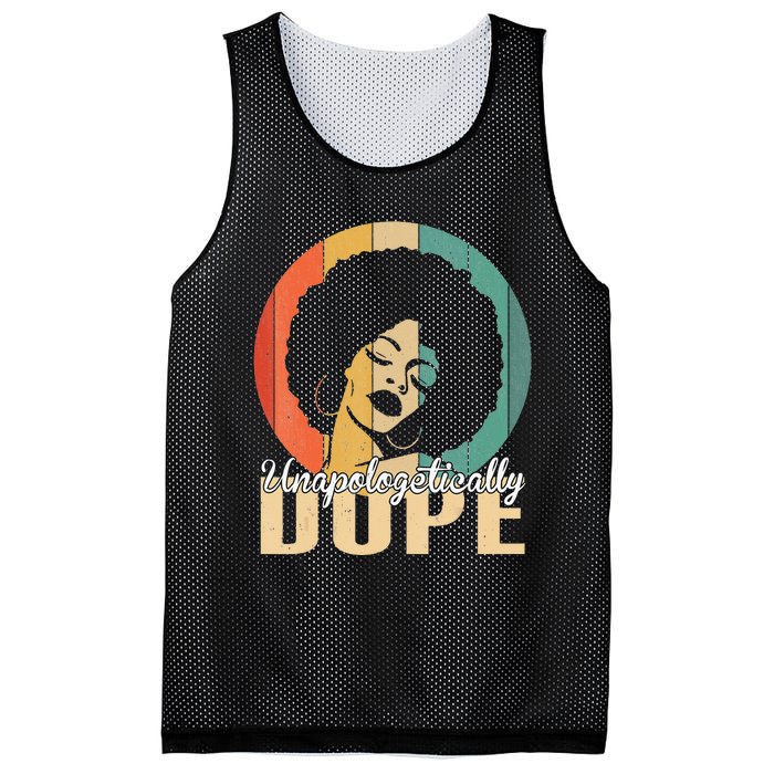 Unapologetically Dope Afro Black History Juneteenth Mesh Reversible Basketball Jersey Tank