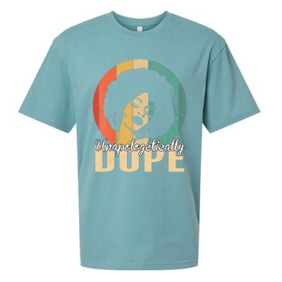 Unapologetically Dope Afro Black History Juneteenth Sueded Cloud Jersey T-Shirt