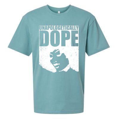 Unapologetically Dope Afro Melanin Black History Month Gift Sueded Cloud Jersey T-Shirt