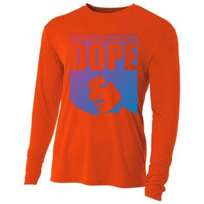 Unapologetically Dope Afro Melanin Black History Month Gift Cooling Performance Long Sleeve Crew