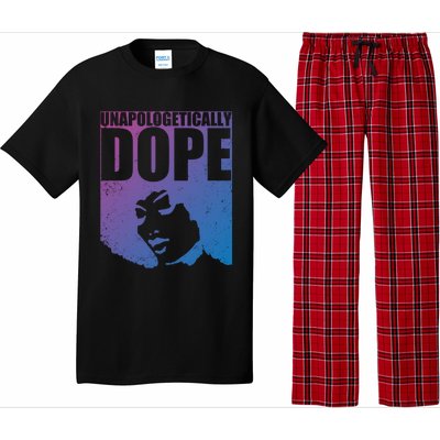 Unapologetically Dope Afro Melanin Black History Month Gift Pajama Set