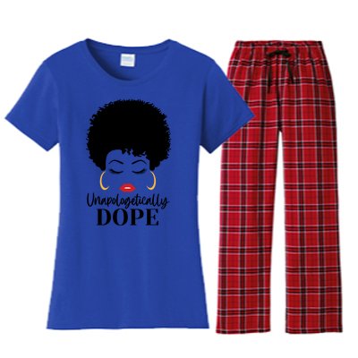 Unapologetically Dope Afro Black (2) Gift Women's Flannel Pajama Set