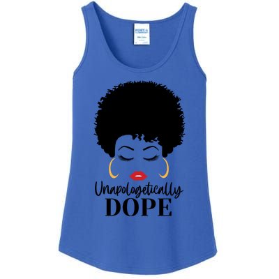 Unapologetically Dope Afro Black (2) Gift Ladies Essential Tank