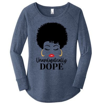 Unapologetically Dope Afro Black (2) Gift Women's Perfect Tri Tunic Long Sleeve Shirt