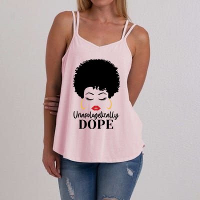 Unapologetically Dope Afro Black (2) Gift Women's Strappy Tank