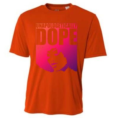 Unapologetically Dope Afro Melanin Black History Month Gift Cooling Performance Crew T-Shirt