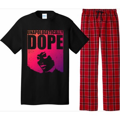 Unapologetically Dope Afro Melanin Black History Month Gift Pajama Set