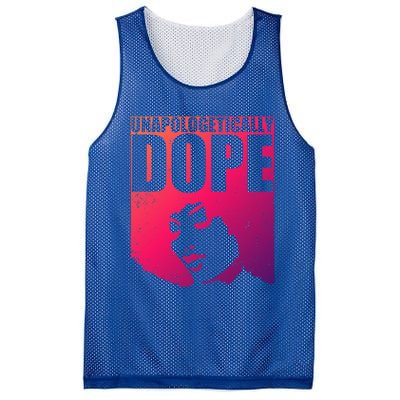 Unapologetically Dope Afro Melanin Black History Month Gift Mesh Reversible Basketball Jersey Tank