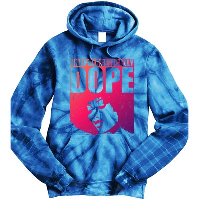 Unapologetically Dope Afro Melanin Black History Month Gift Tie Dye Hoodie