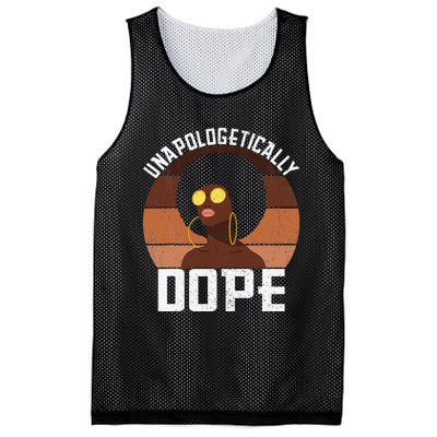 Unapologetically Dope Afro Lady Queen Pride African American Mesh Reversible Basketball Jersey Tank