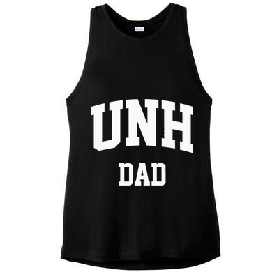 UNH Dad Athletic Arch College University Alumni Ladies PosiCharge Tri-Blend Wicking Tank
