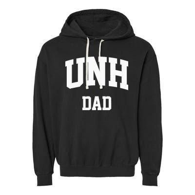 UNH Dad Athletic Arch College University Alumni Garment-Dyed Fleece Hoodie