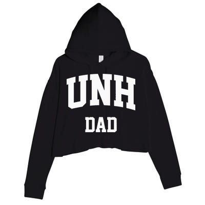 UNH Dad Athletic Arch College University Alumni Crop Fleece Hoodie