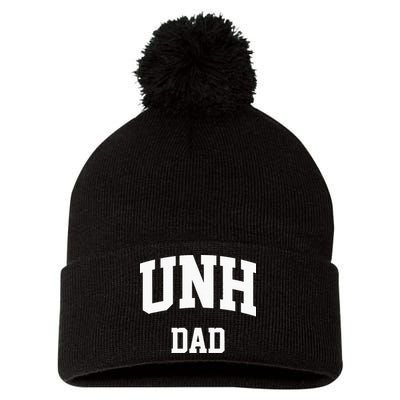UNH Dad Athletic Arch College University Alumni Pom Pom 12in Knit Beanie