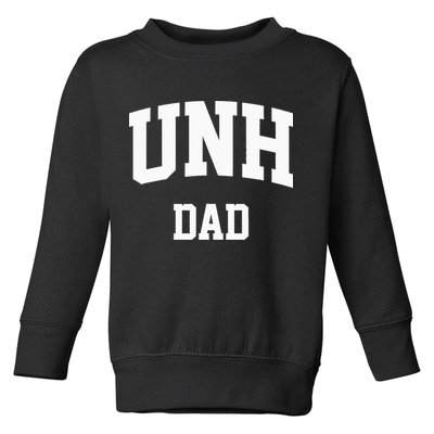 UNH Dad Athletic Arch College University Alumni Toddler Sweatshirt