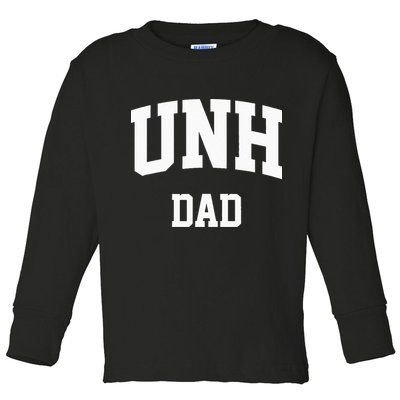 UNH Dad Athletic Arch College University Alumni Toddler Long Sleeve Shirt