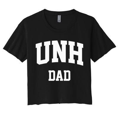 UNH Dad Athletic Arch College University Alumni Crop Top