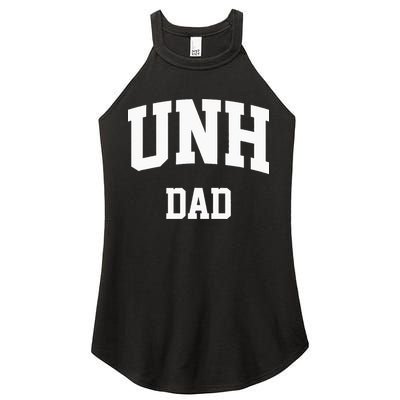 UNH Dad Athletic Arch College University Alumni Women's Perfect Tri Rocker Tank