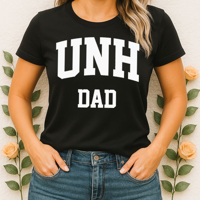 UNH Dad Athletic Arch College University Alumni Womens T-Shirt