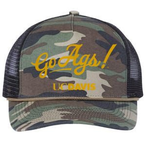 UC Davis Aggies Go Ags Retro Rope Trucker Hat Cap