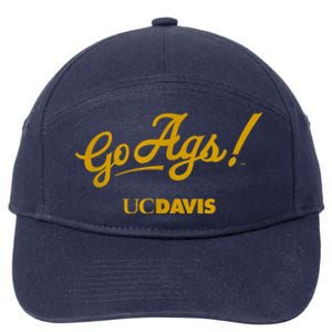 UC Davis Aggies Go Ags 7-Panel Snapback Hat