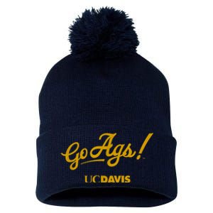 UC Davis Aggies Go Ags Pom Pom 12in Knit Beanie