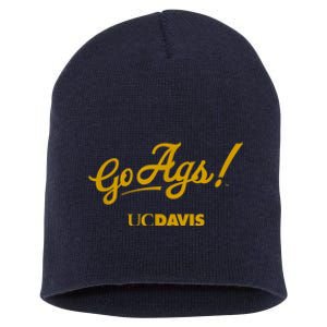 UC Davis Aggies Go Ags Short Acrylic Beanie