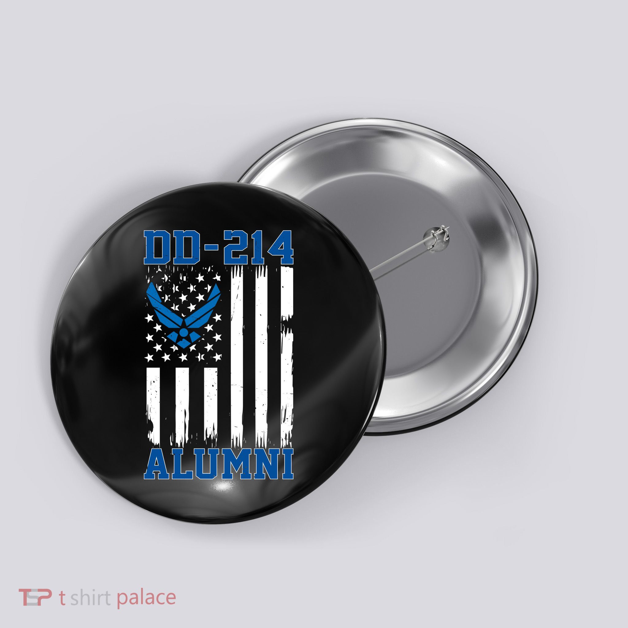 USAF DD214 Alumni Veteran US Air_Force Wing Button