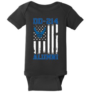 USAF DD214 Alumni Veteran US Air_Force Wing Baby Bodysuit