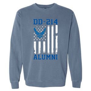 USAF DD214 Alumni Veteran US Air_Force Wing Garment-Dyed Sweatshirt