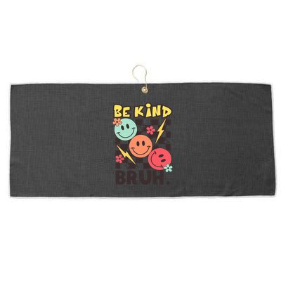 Unity Day Anti Bullying Awareness Kindness Be Kind Bruh Large Microfiber Waffle Golf Towel