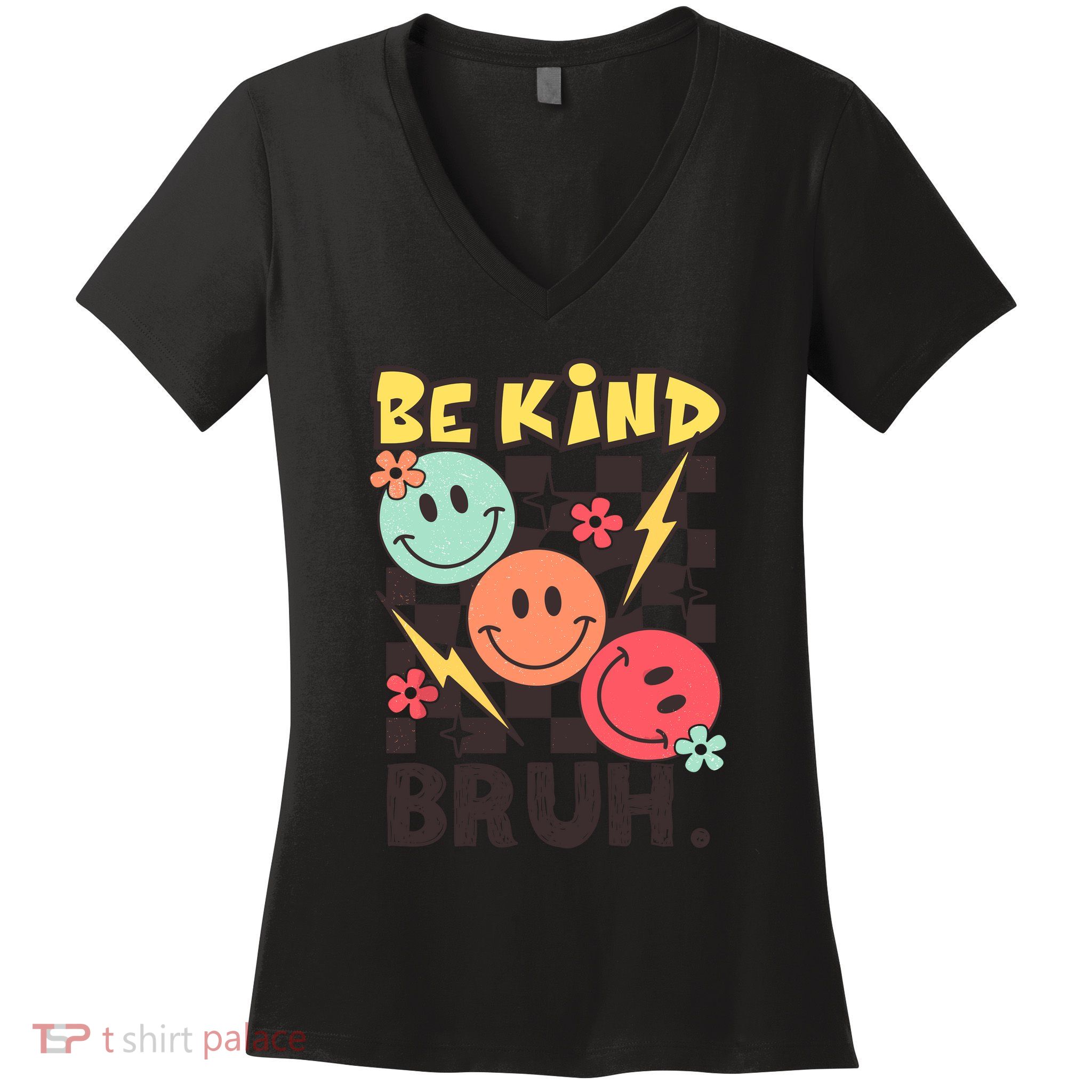 Unity Day Anti Bullying Awareness Kindness Be Kind Bruh Women's V-Neck T-Shirt