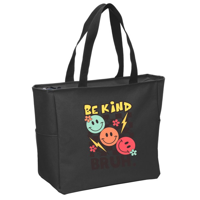 Unity Day Anti Bullying Awareness Kindness Be Kind Bruh Zip Tote Bag
