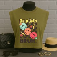 Unity Day Anti Bullying Awareness Kindness Be Kind Bruh Garment-Dyed Women's Muscle Tee