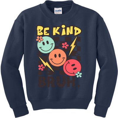 Unity Day Anti Bullying Awareness Kindness Be Kind Bruh Kids Sweatshirt