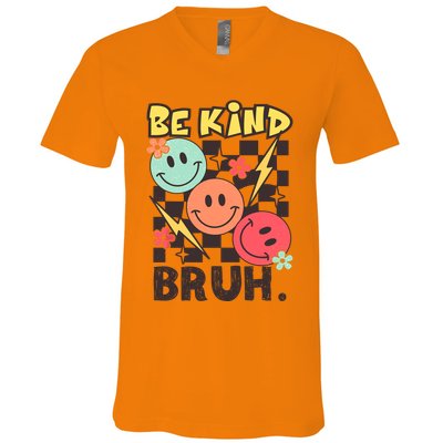 Unity Day Anti Bullying Awareness Kindness Be Kind Bruh V-Neck T-Shirt