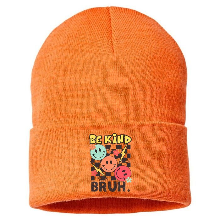 Unity Day Anti Bullying Awareness Kindness Be Kind Bruh Sustainable Knit Beanie