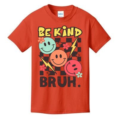 Unity Day Anti Bullying Awareness Kindness Be Kind Bruh Kids T-Shirt