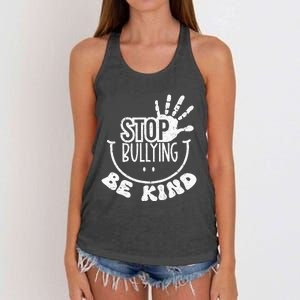 Unity Day Anti Bullying Be Kind Orange End Bullying Women's Knotted Racerback Tank