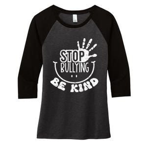 Unity Day Anti Bullying Be Kind Orange End Bullying Women's Tri-Blend 3/4-Sleeve Raglan Shirt