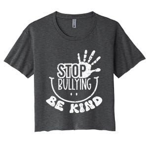 Unity Day Anti Bullying Be Kind Orange End Bullying Women's Crop Top Tee