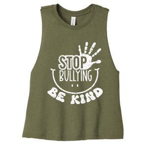 Unity Day Anti Bullying Be Kind Orange End Bullying Women's Racerback Cropped Tank