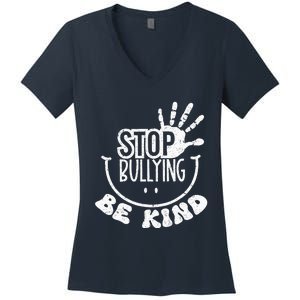 Unity Day Anti Bullying Be Kind Orange End Bullying Women's V-Neck T-Shirt