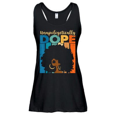 Unapologetically Dope Afro African American Black Pride Ladies Essential Flowy Tank