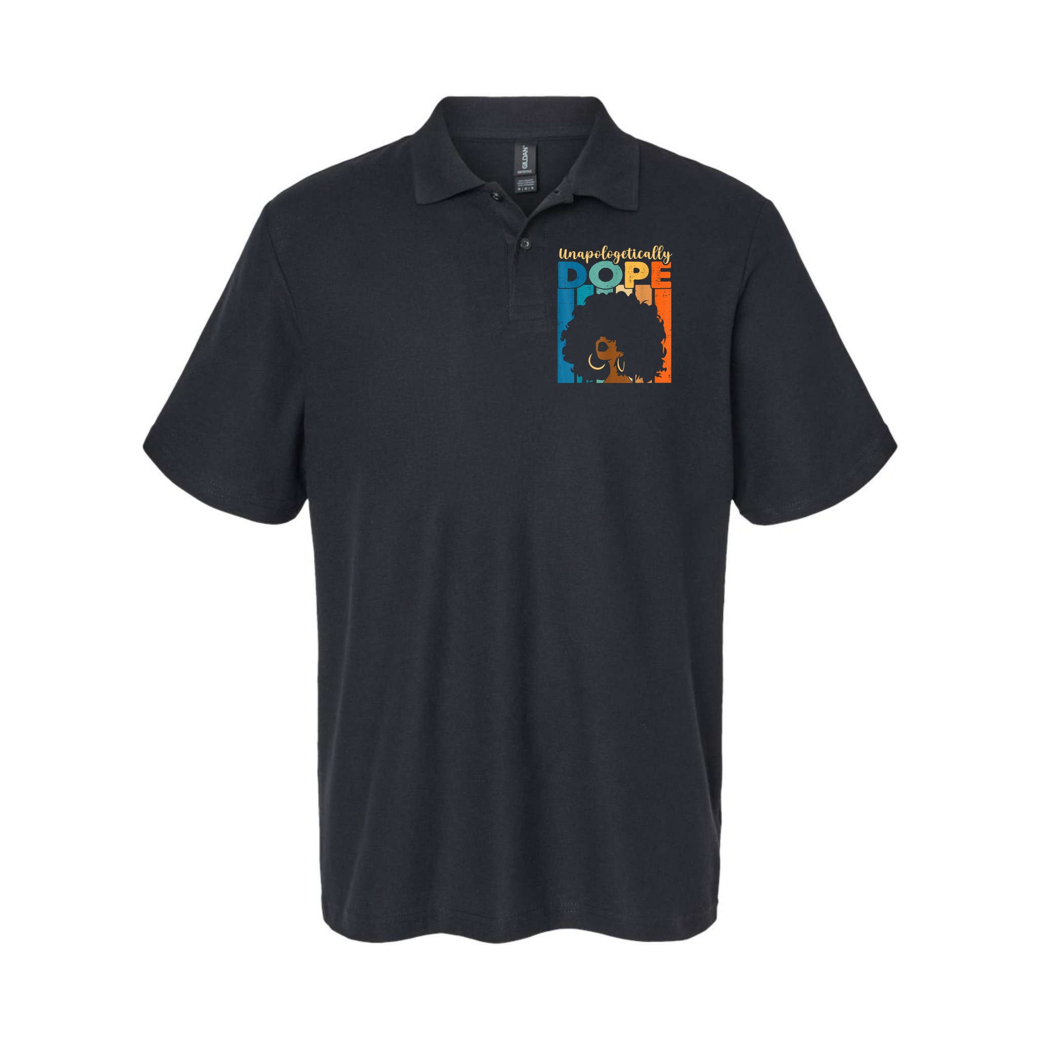 Unapologetically Dope Afro African American Black Pride Polo