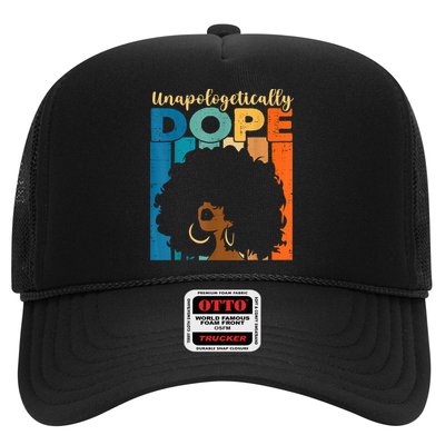 Unapologetically Dope Afro African American Black Pride Trucker Hat