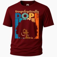 Unapologetically Dope Afro African American Black Pride Cooling Performance Crew T-Shirt