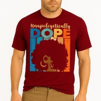 Unapologetically Dope Afro African American Black Pride Cooling Performance Crew T-Shirt