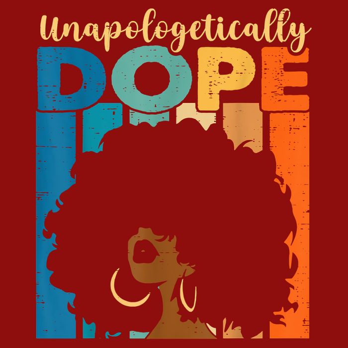 Unapologetically Dope Afro African American Black Pride Cooling Performance Crew T-Shirt