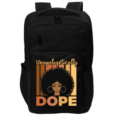 Unapologetically Dope Black History Month African American Vintage Impact Tech Backpack